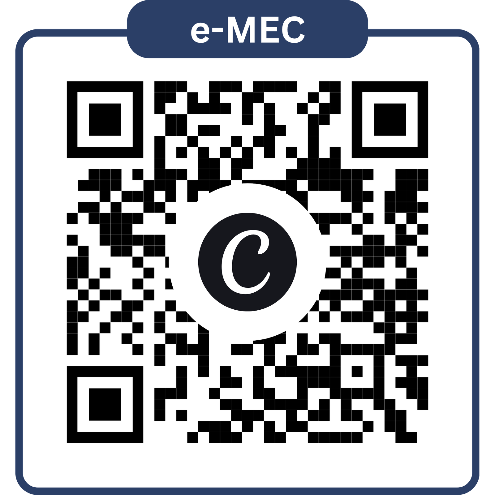 QR Code de verificação do registro e-MEC da Adequa Law Academy